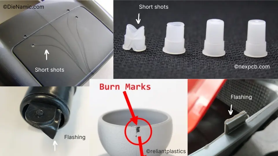 common problems with injection molding of plastic parts